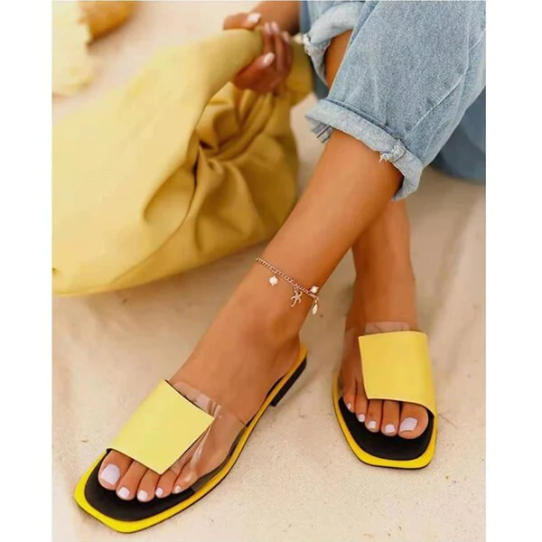 Women Sandals Open Toe Shoes Beach Slippers Flat Slide Sandals Summer Beach Travel Flip Flops Plus Size