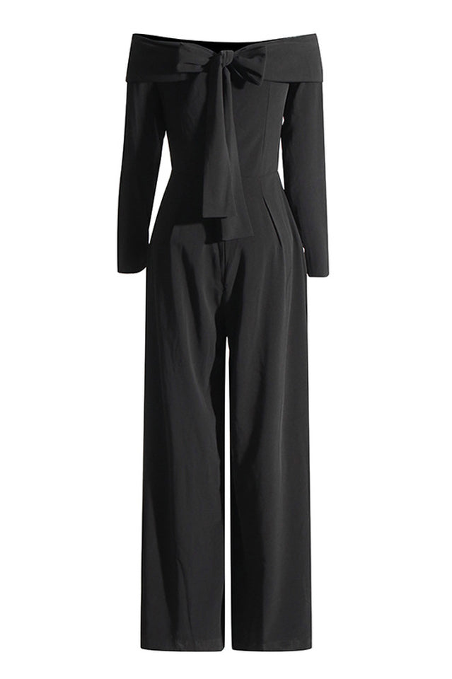 Vesper Off The Shoulder Crepe Jumpsuit