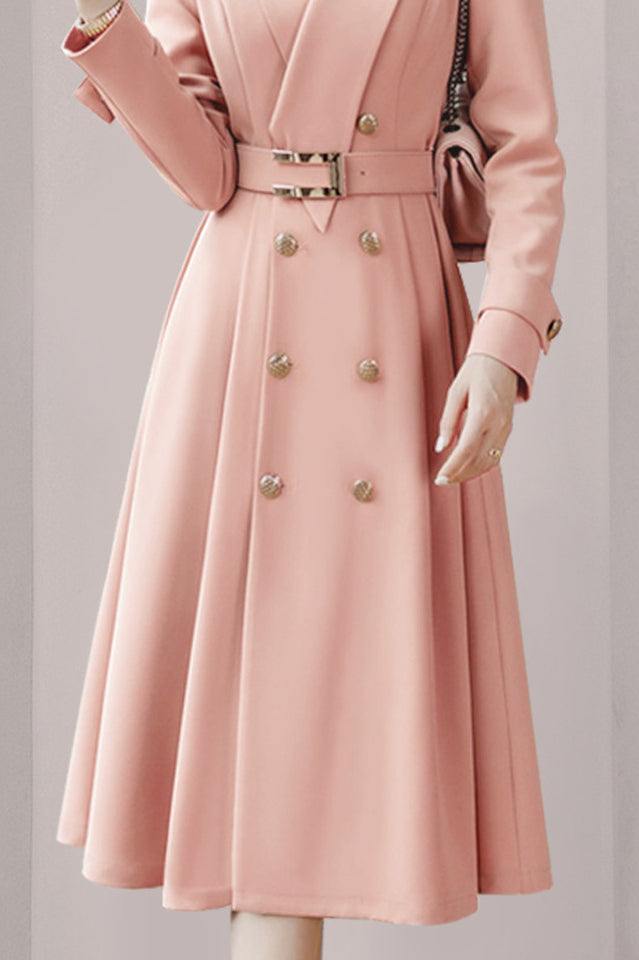 V-Neck Trench Coat