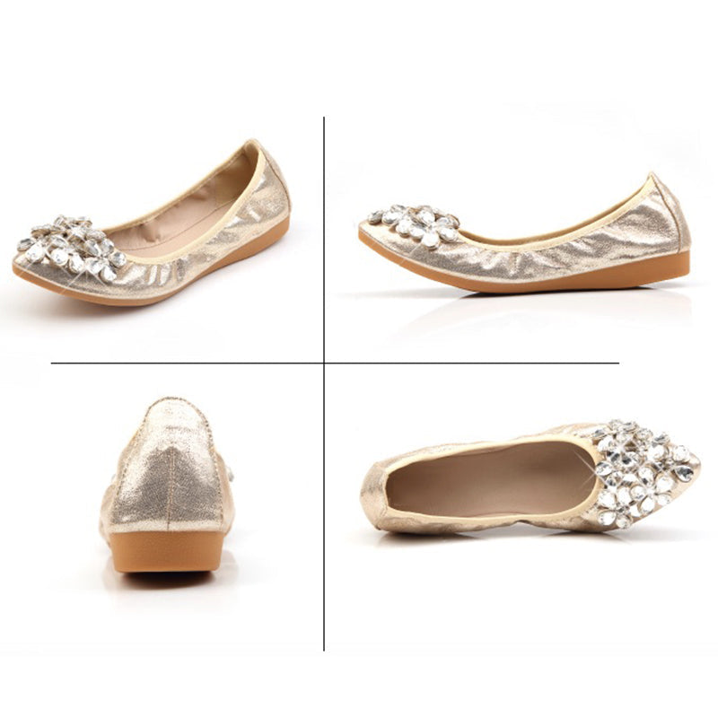 Rhinestone Flats Casual Comfort Dressy Flats