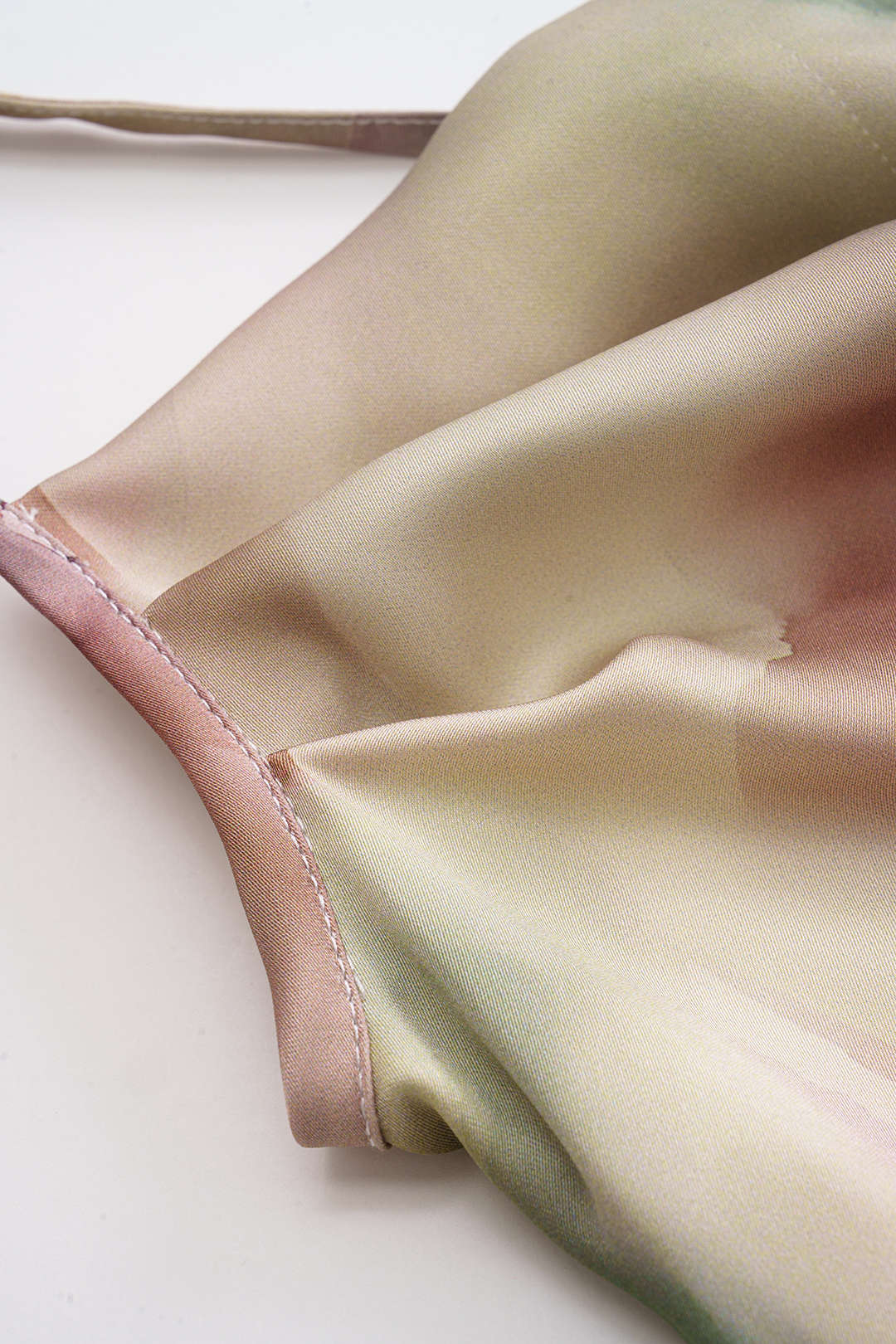 Tie Dye Ruched Drawstring Slip Sleeveless Mini Dress