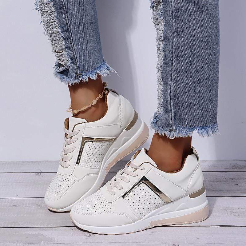 Women Orthopedic Wedges Sneakers Breathable Hollow Non-Slip Shoes