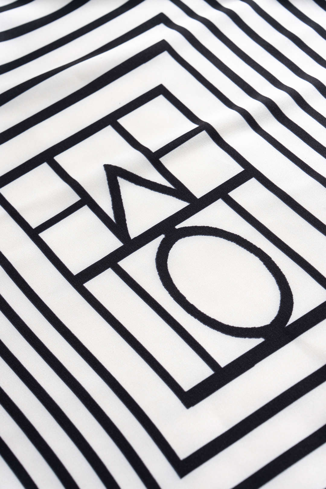 Stripes Print Satin Tie-Up Skirt