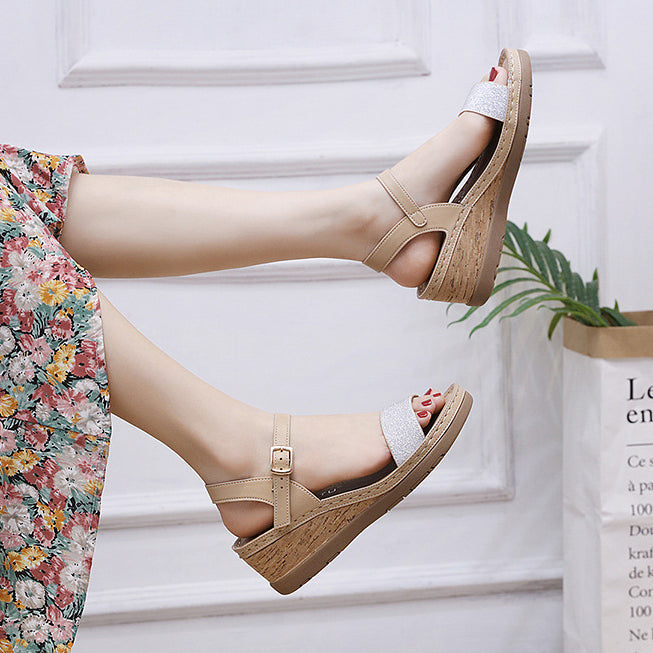 Wedge Slip-On Comfort Sandals