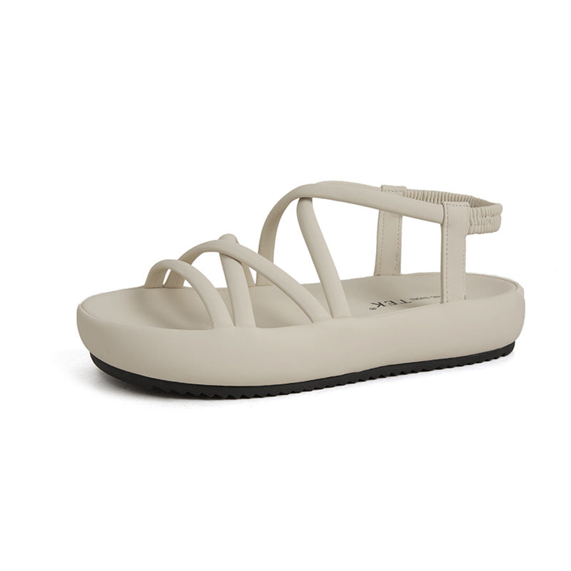Women's Roman Fashion High-grade Dress Fairy Style Thick Sandals