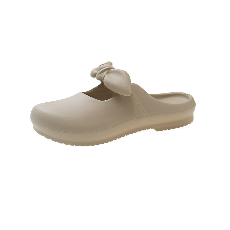 Women's Bow Outdoor Fashion Flat Soft Bottom Sandals