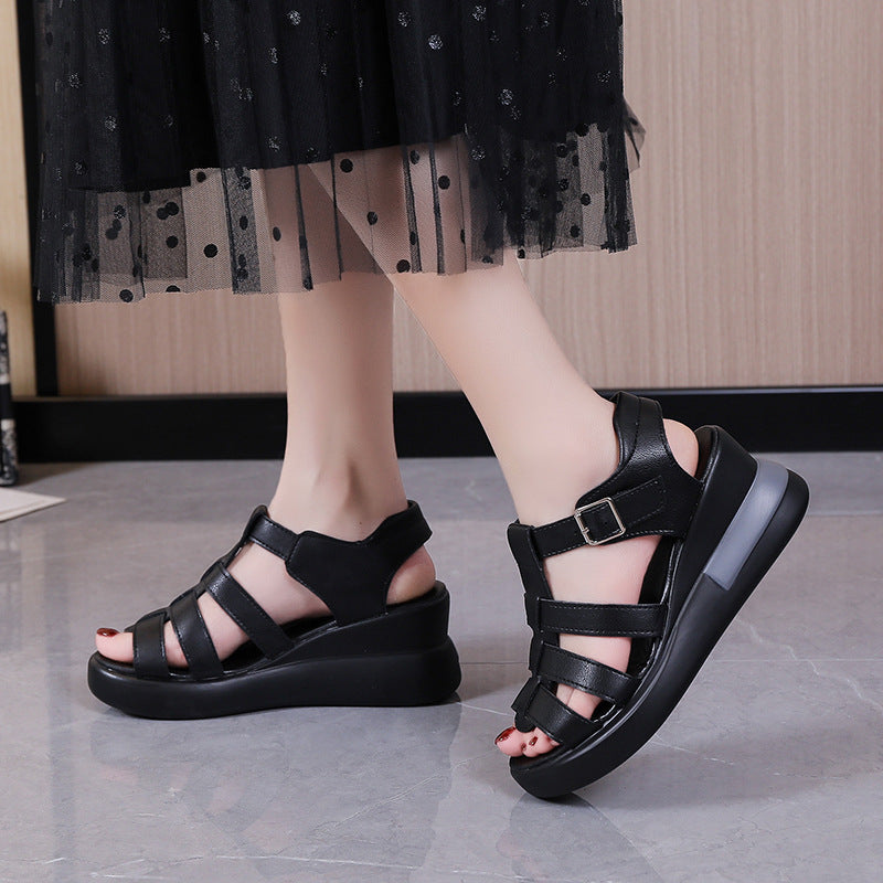 Women's Buckle Summer Korean Style Open Toe Sandals