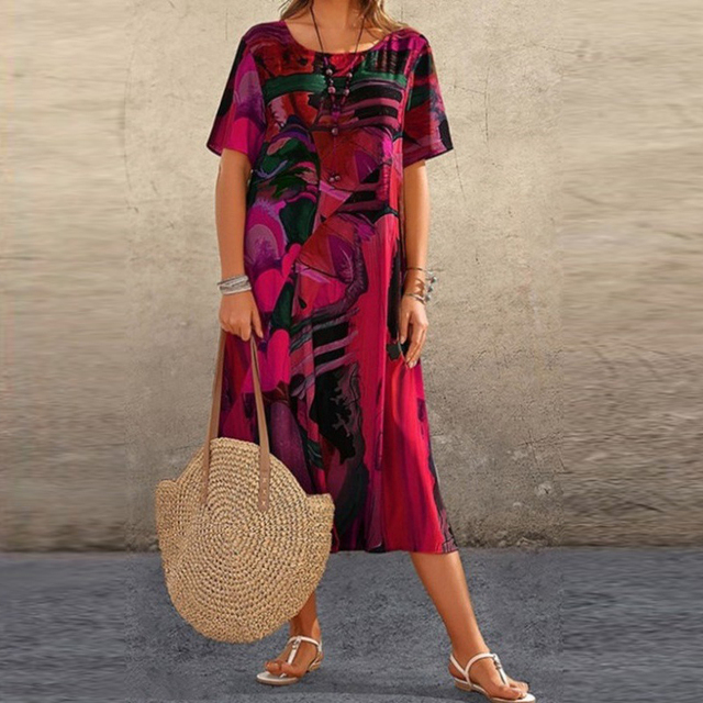 Abigailâ„?- Comfy Printed Dress