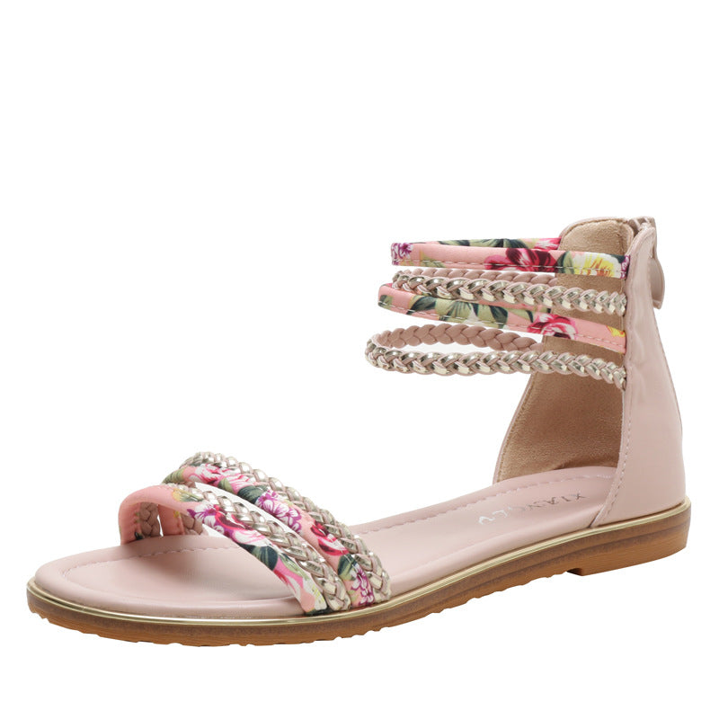 Women's Flat Roman Style Fashion Holiday Travel Sandals