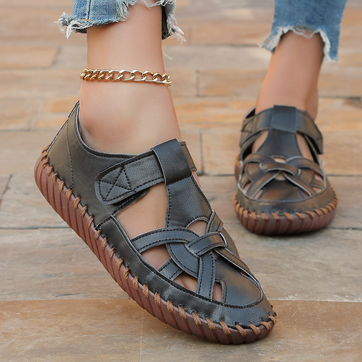 Women's Style Soft Sole Lightweight Mom Handmade Sandals