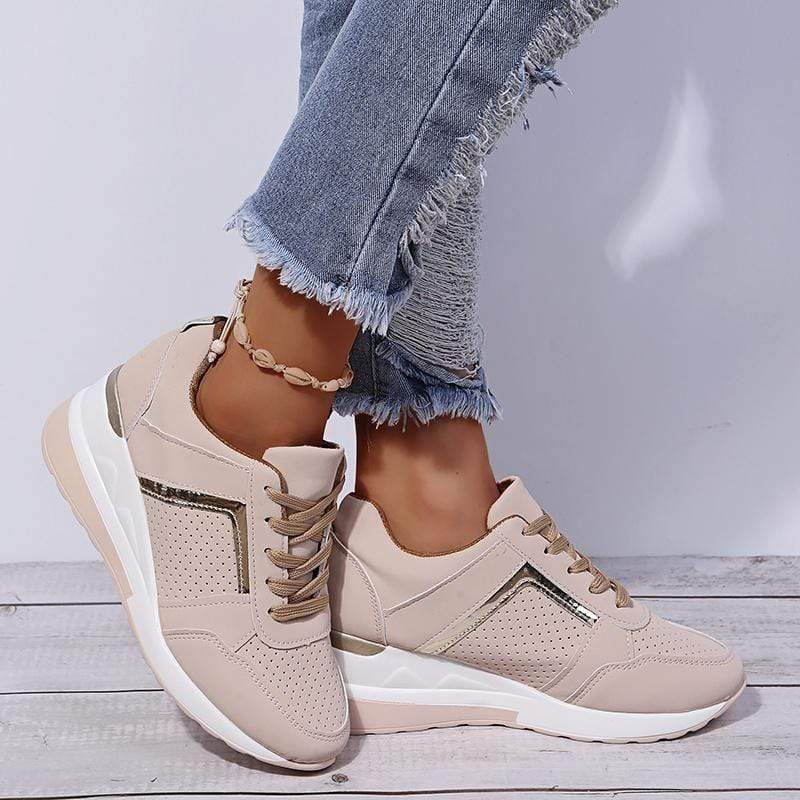 Women Orthopedic Wedges Sneakers Breathable Hollow Non-Slip Shoes