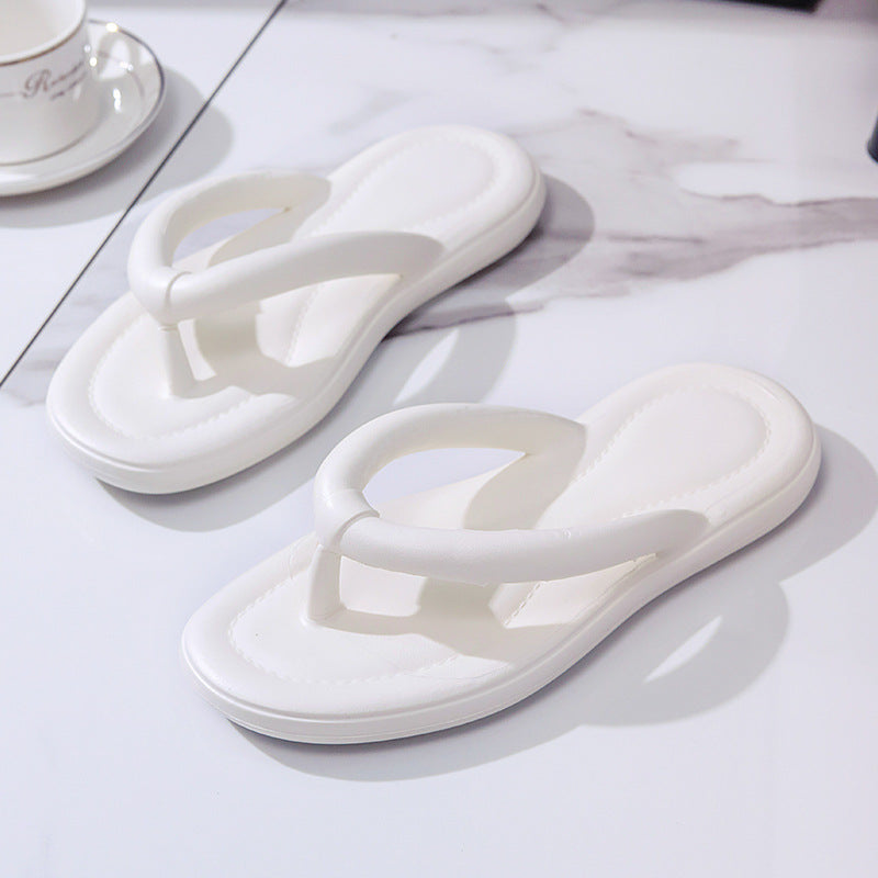 Women's Fashion Outdoor Beach Solid Color Flat Sandals