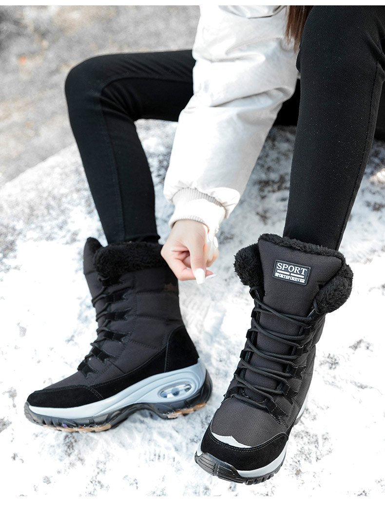 Winter Women Boots Warm Mid-Calf Snow Boots