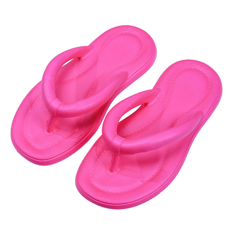 Women's Fashion Outdoor Beach Solid Color Flat Sandals