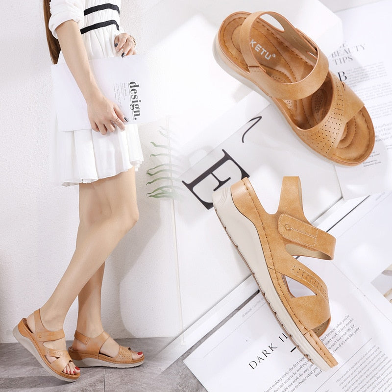 Women Summer Shoes Thick Sole Soft Women Sandals