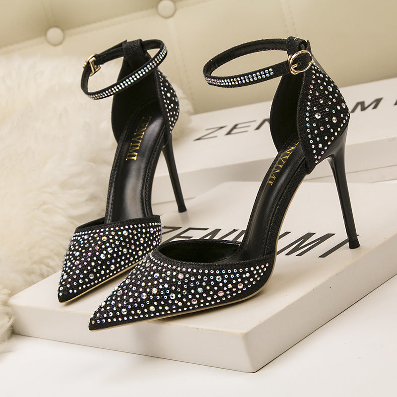 Women's Korean Style High Stiletto Shallow Mouth Sandals