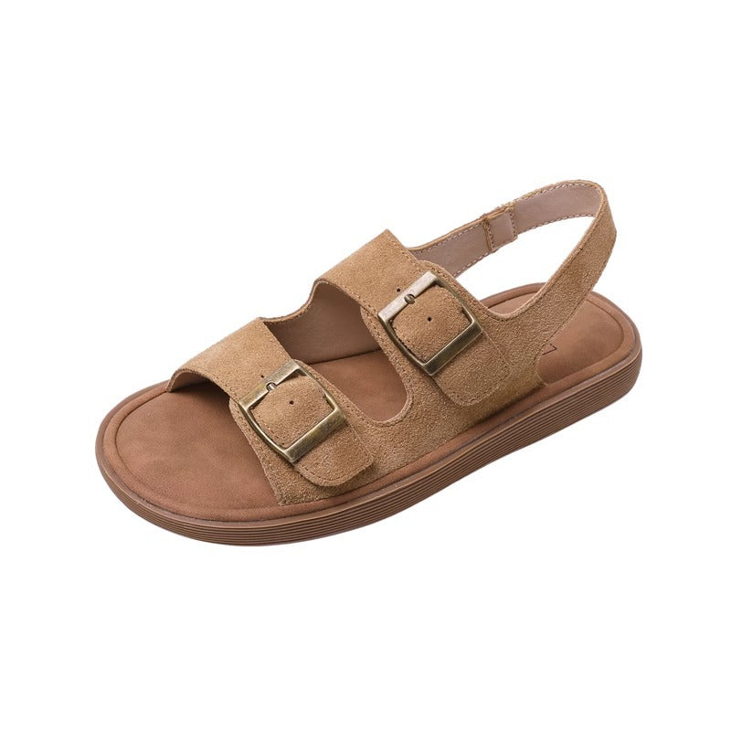 Women's Thick-soled Summer Outdoor Beach Fishing Word Sandals