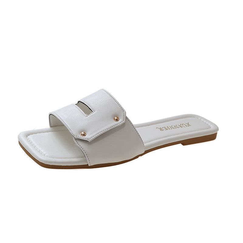 Women's Plus Size For Summer Wear Flat Flip-flops Sandals