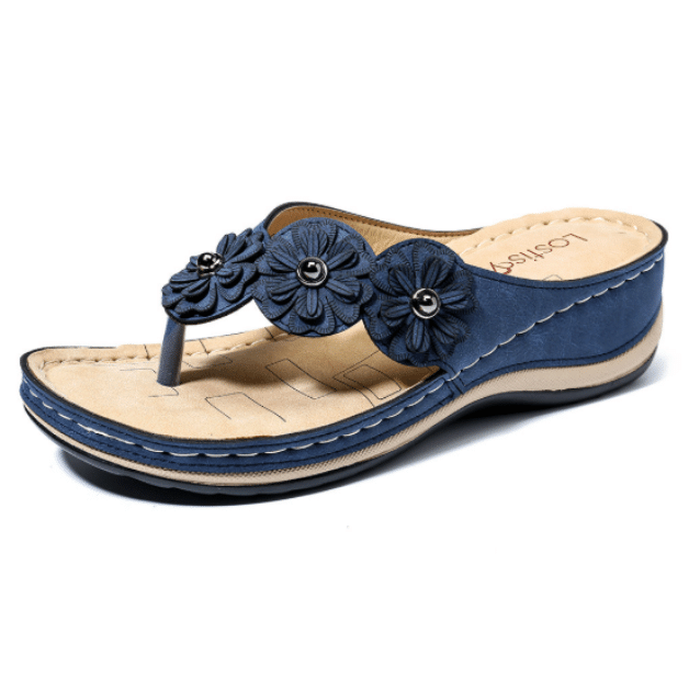 Lightweight Flowers Clip Toe Sandals
