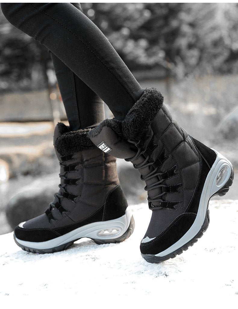 Winter Women Boots Warm Mid-Calf Snow Boots