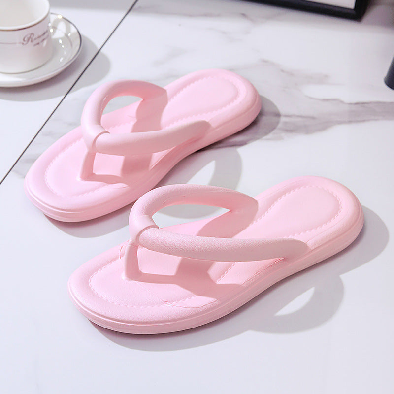 Women's Fashion Outdoor Beach Solid Color Flat Sandals