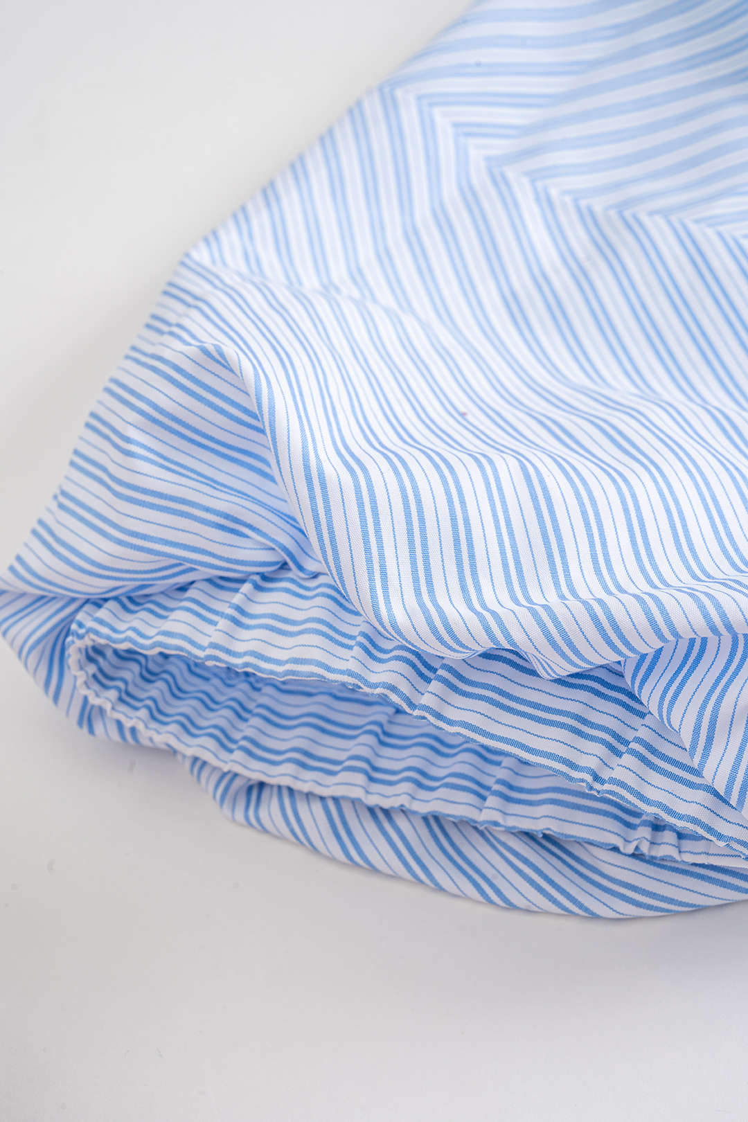 Stripes Print Button Pocket Short Sleeve Mini Dress