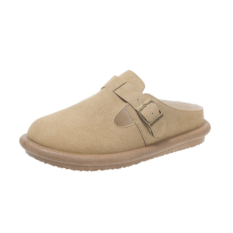 Women's Retro Closed Toe Flat Outdoor Sandals