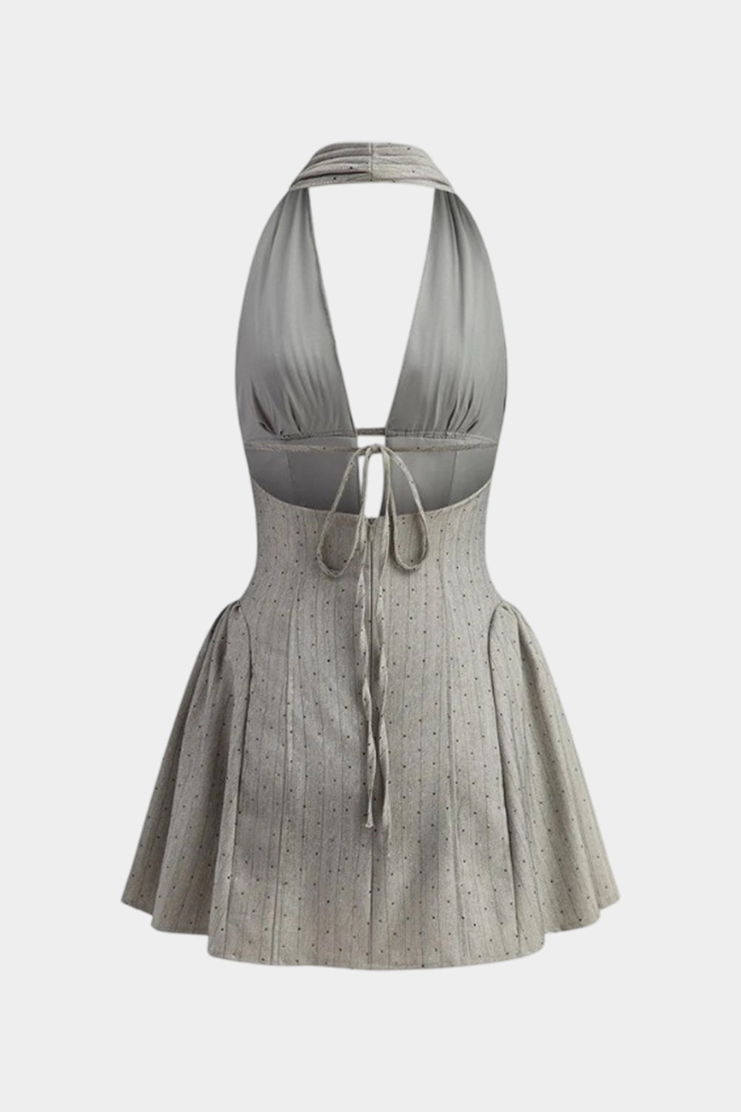 V-Neck Sleeveless Mini Dress