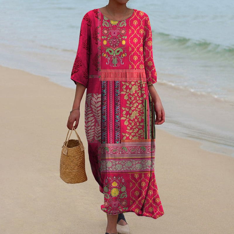 Adelineâ„?- Flowy Ethnic Dress
