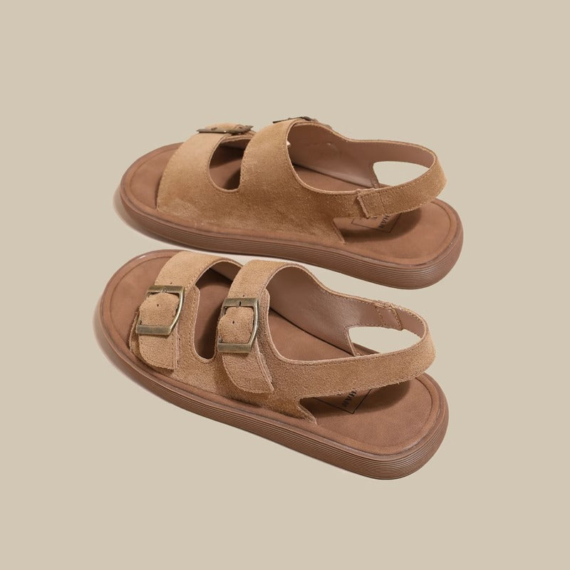 Women's Thick-soled Summer Outdoor Beach Fishing Word Sandals