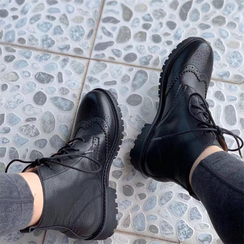 Handmade Suede Leather Wingtip Brogue Boots Black/Khaki