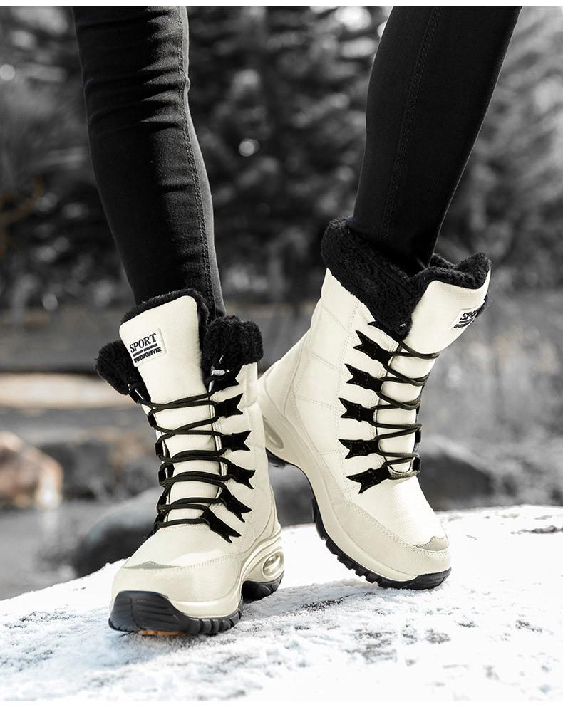 Winter Women Boots Warm Mid-Calf Snow Boots