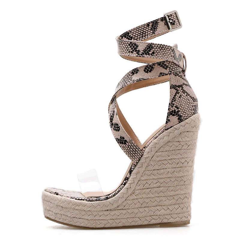 Venomous Winding Wedges Heeled Sandal