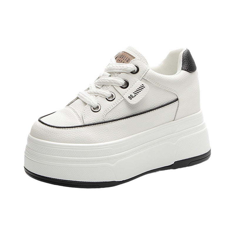 Women's Genuine Elevator White Autumn Sports Versatile Sandals