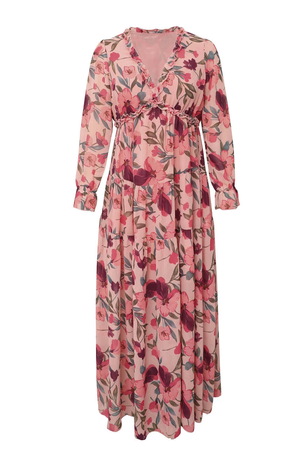 Ruffle Tiered Maxi Dress