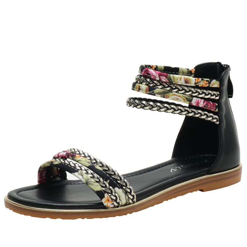 Women's Flat Roman Style Fashion Holiday Travel Sandals