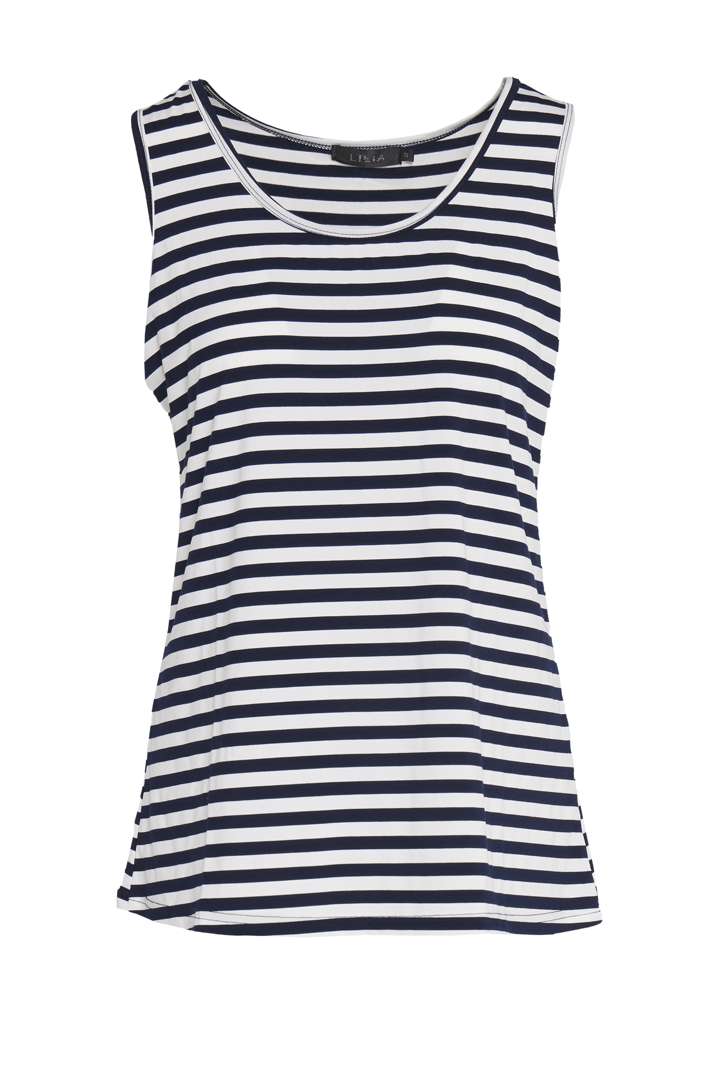Basic Cotton Tank - Navy Stripe