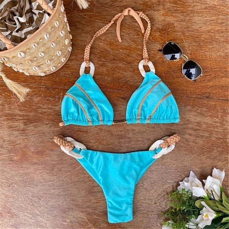 Beach Date Striped Bikini