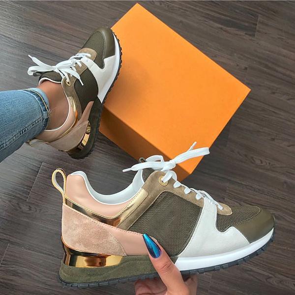 Solid Color Mesh Running Sports Truck Shoes