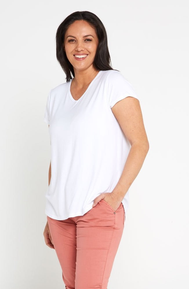 Bamboo Tee - White