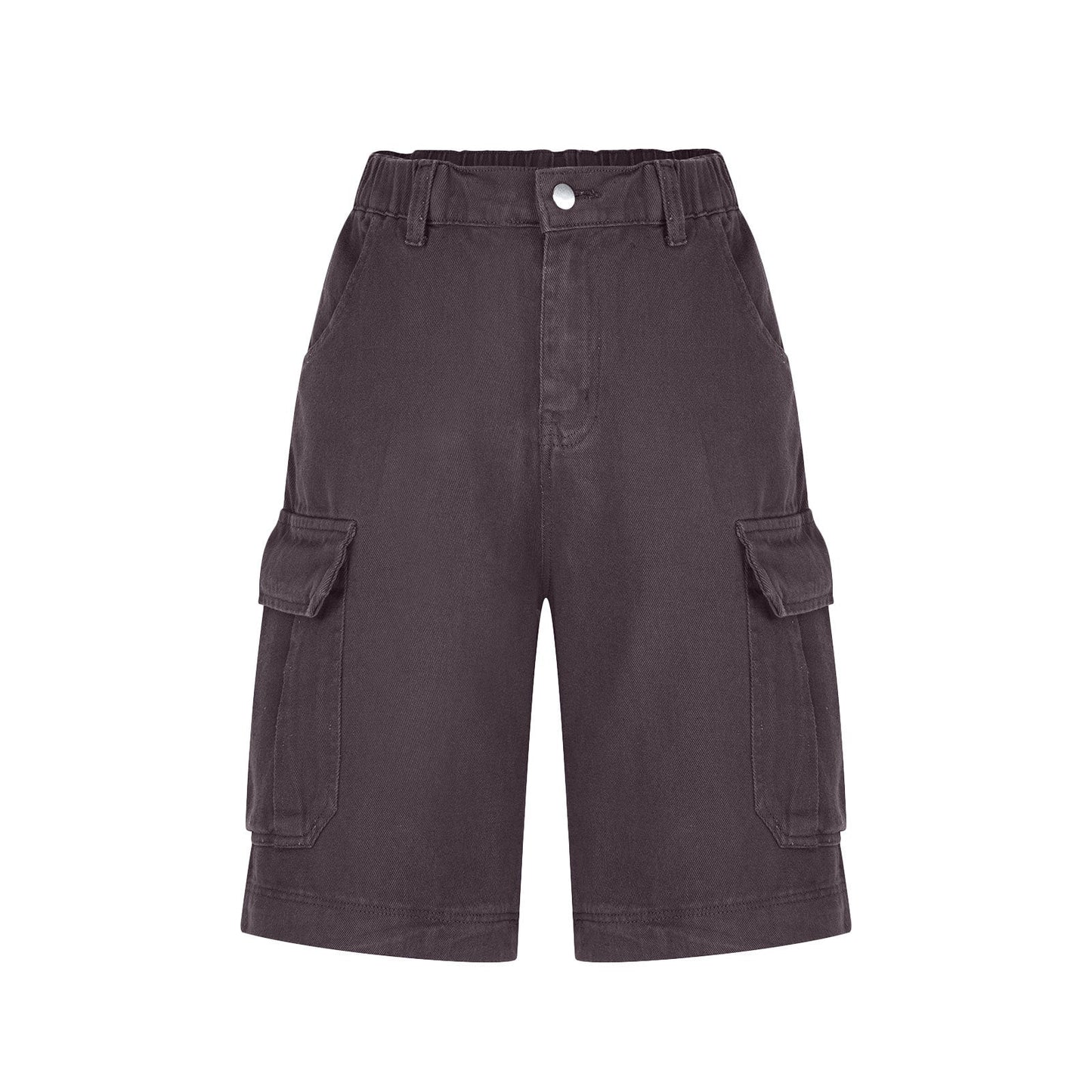 Mid-Rise Utility Cargo Shorts