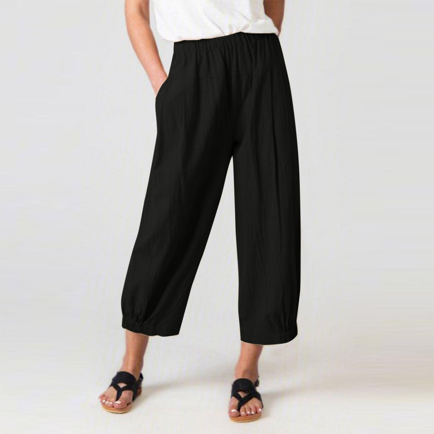 On My Heart Cropped Wide Leg Pants