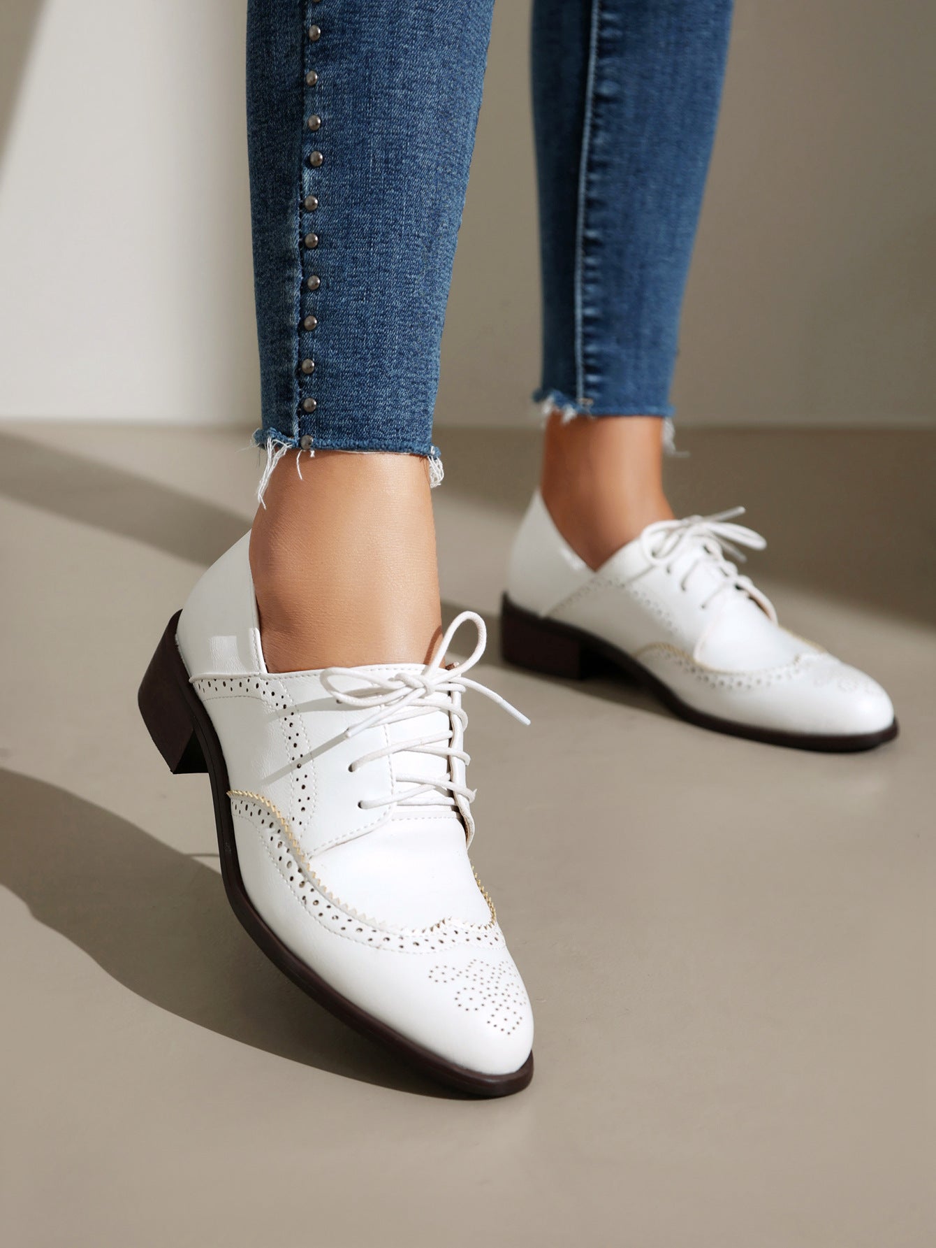 Business casual Lace-up Brogues Shoes