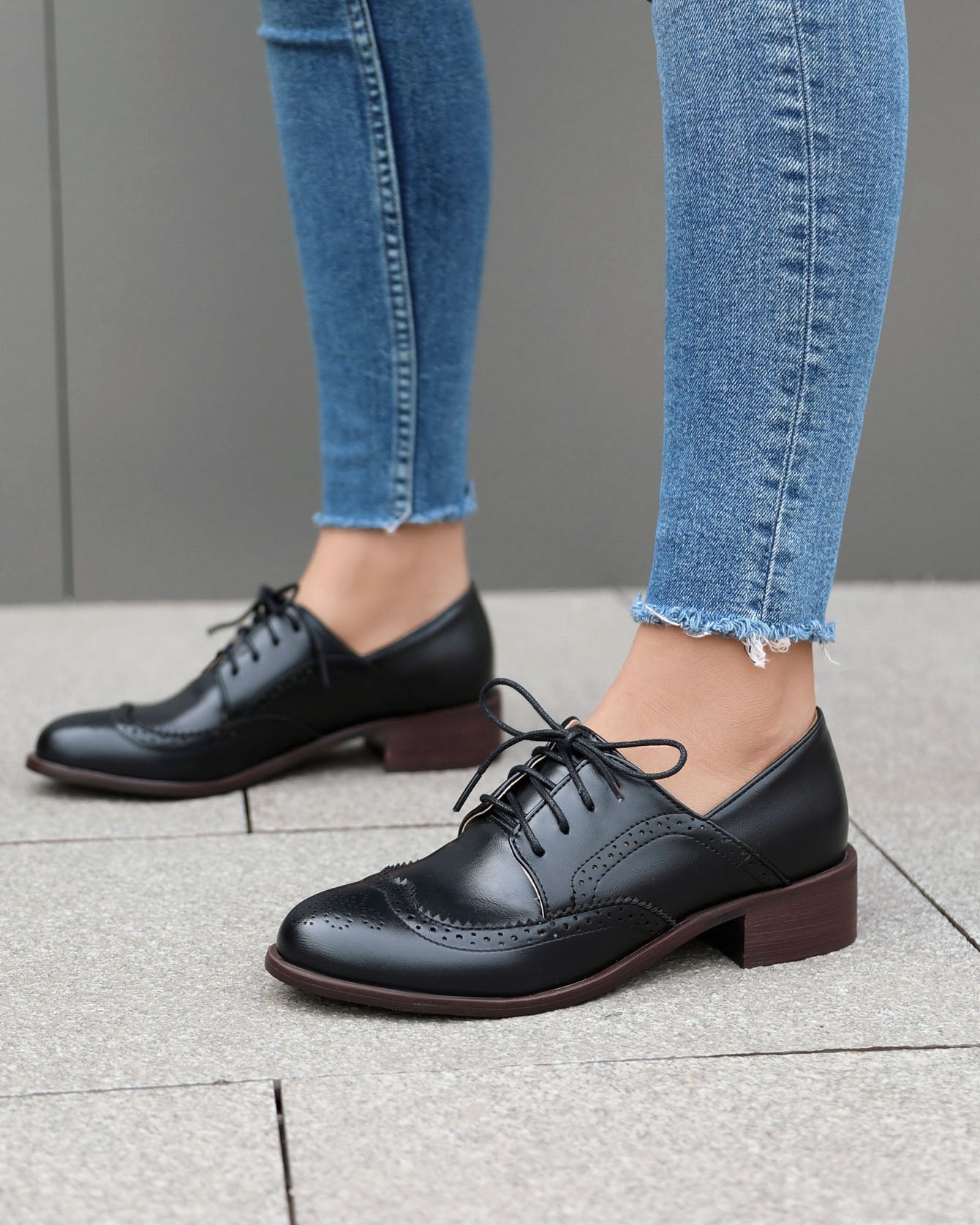 Business casual Lace-up Brogues Shoes