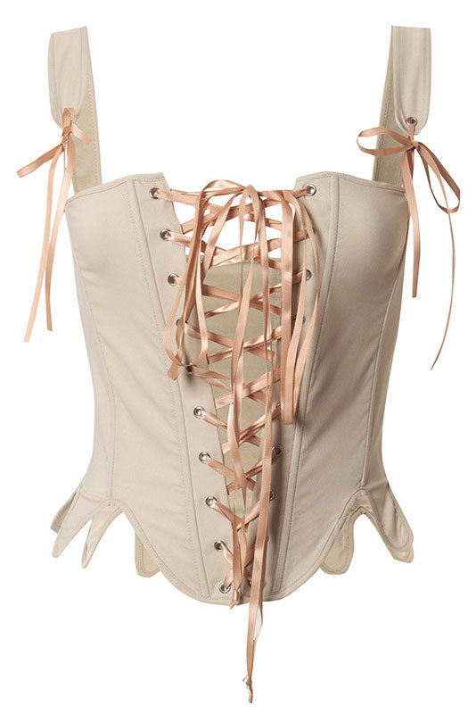 Straps Corset Slim Fit Sleeveless Top