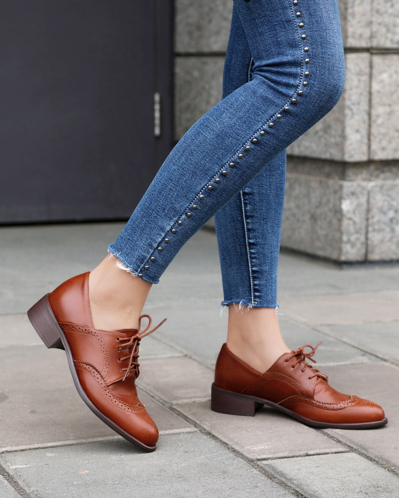 Business casual Lace-up Brogues Shoes