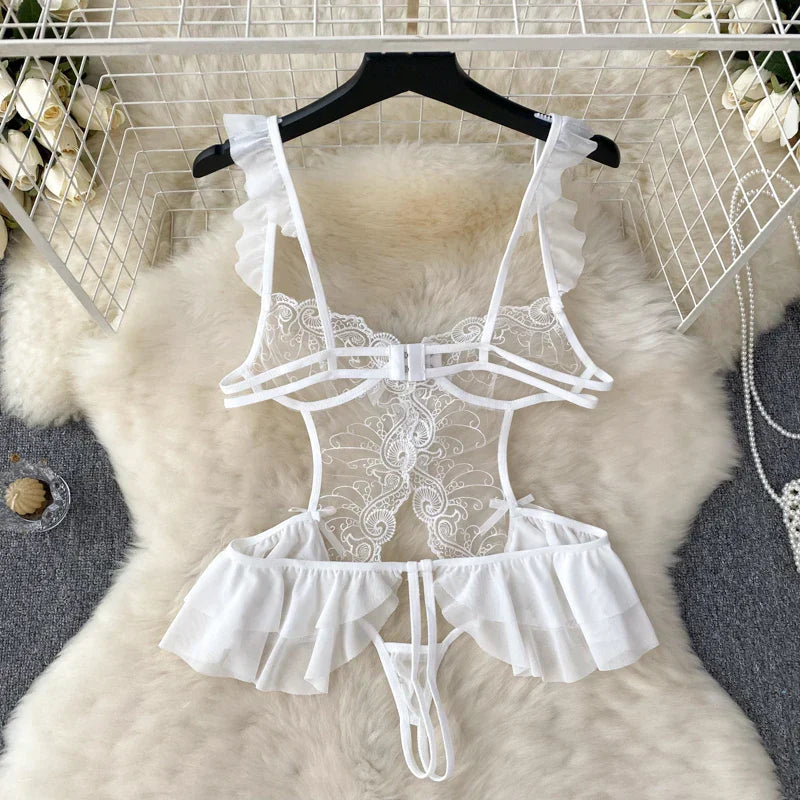 A Little Too Strong Crotchless Teddies