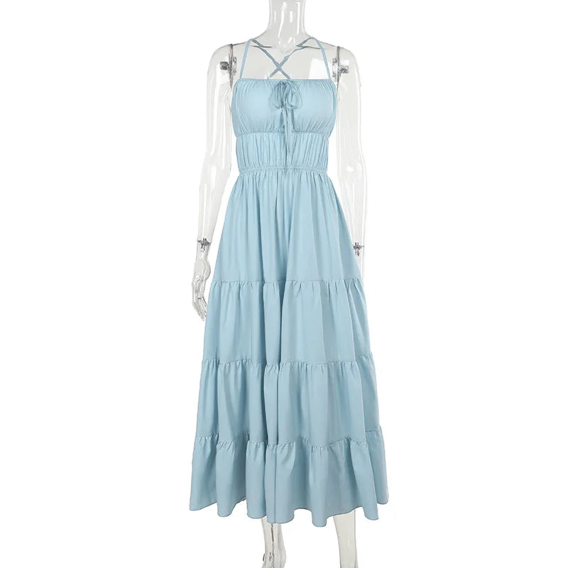 A Sunlight Halo Maxi Dress