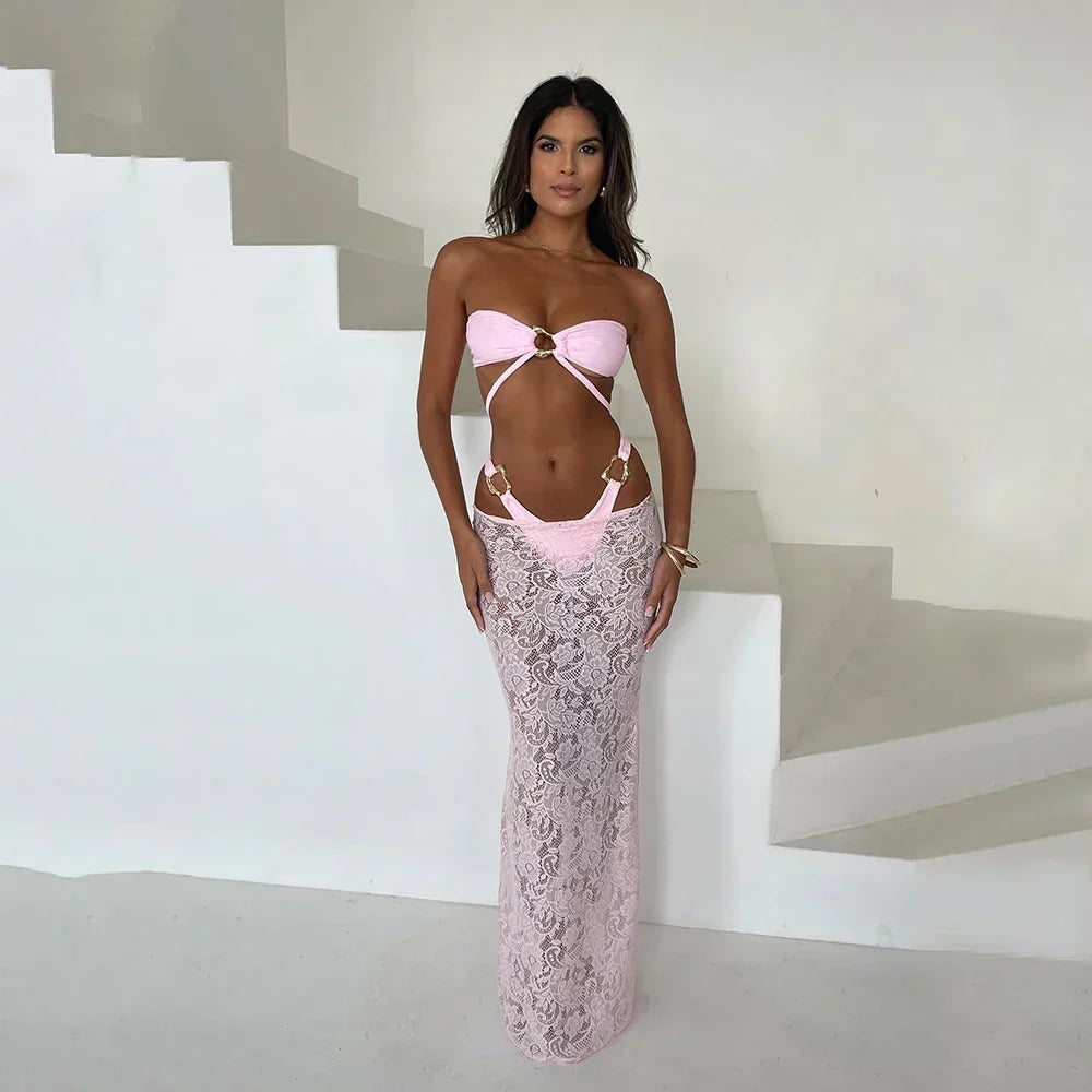 Bandeau Long Poolside Style
