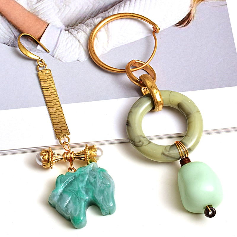 Vintage Hoop And Hook Earrings